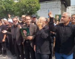 تشییع پیکر مطهر کادر نیروی انتظامی استوار دوم شهید امیر حسین نصیری با حضور مدیر کل بنیاد مازندران در فریدونکنار