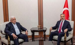 گفت‌وگوی تلفنی فیدان و رئیس الحشد الشعبی عراق