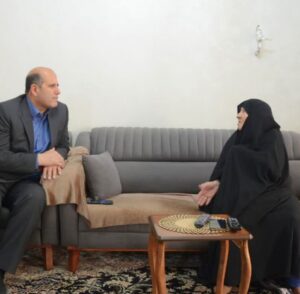 دیدار مدیرکل بنیاد شهید تهران بزرگ با مادر شهید والامقام شهبازی