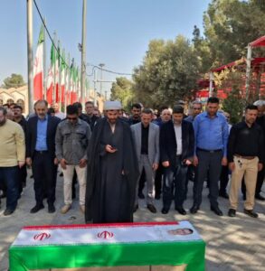 تشییع پیکر جانباز شهید حاج مصطفی رحمانی در بهشت زهرا (س)