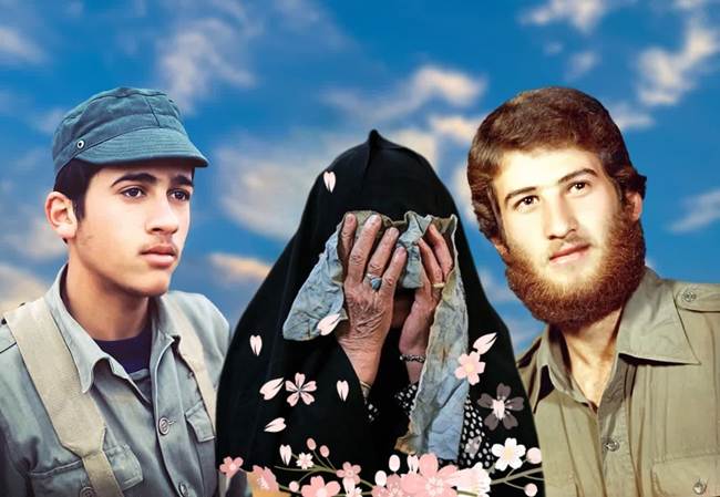 مادر صبور شهیدان والامقام «برجعلی‌زاده» به فرزندان شهیدش پیوست