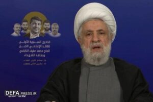 شیخ نعیم قاسم: شهید «حاج عفیف» شخصیت برجسته‌ای در عالم رسانه بود