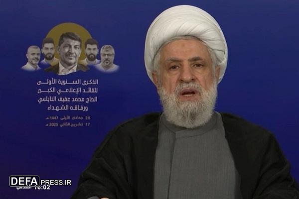 شیخ نعیم قاسم: شهید «حاج عفیف» شخصیت برجسته‌ای در عالم رسانه بود