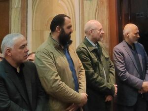 حضور قالیباف در مراسم بزرگداشت شهید فرج‌الله شوشتری