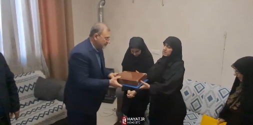 تجلیل معاون فرهنگی و آموزشی بنیاد شهید از خانواده شهدای اغتشاشات