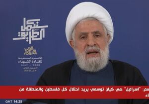 شیخ نعیم قاسم: حزب‌الله خواهان جنگ نیست اما برای دفاع آماده است