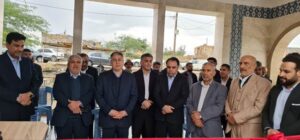 پروژه ساماندهی گلزار شهدای ۱۷ شهریور آغاجاری افتتاح شد