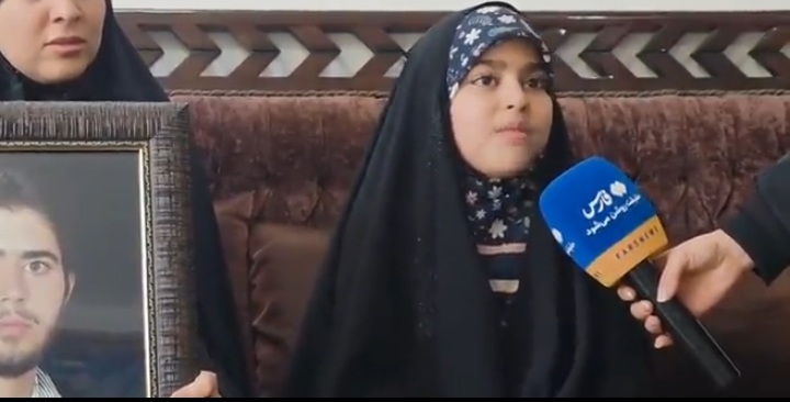دختر ۹ ساله خوابِ پدر شهیدش  را دید…