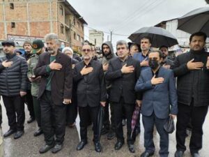 برگزاری مراسم تشییع دو پیکر مطهر شهید در میاندورود با حضور مدیرکل بنیاد شهید و امور ایثارگران مازندران