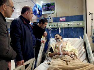 عیادت مسئولین بنیاد شهید تهران بزرگ از مجروحان جنگ رمضان