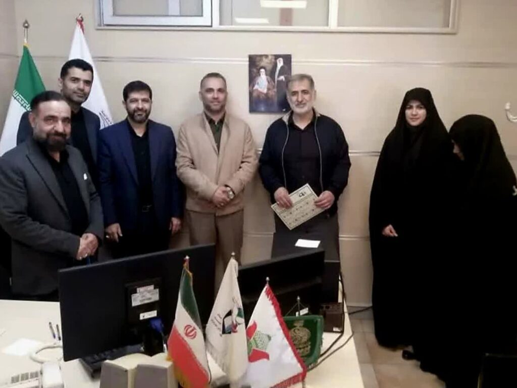 انتصاب نبی‌زاده به عنوان سرپرست رئیس بنیاد شهید و امور ایثارگران منطقه ۵ و ۲۲ تهران بزرگ