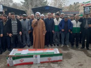 برگزاری مراسم تشییع پیکر شهید «عبادالله بالایی» در اسلام‌آباد غرب