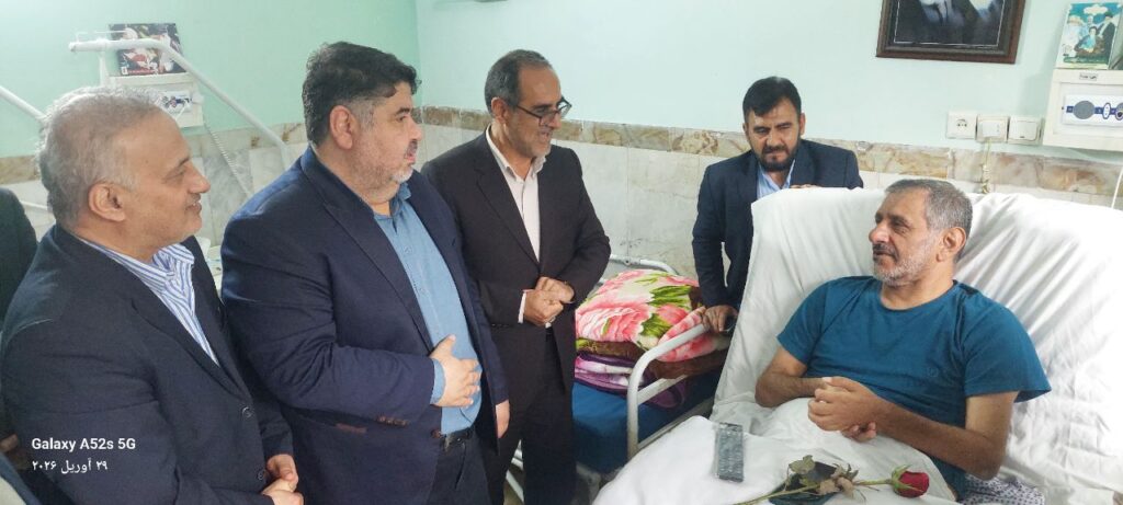 عیادت مدیرکل بنیاد استان مازندران و مدیرکل درمان و توانبخشی بنیاد از جانبازان نخاعی