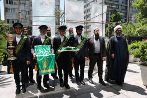 دیدار «خادمان آستان مقدس حضرت معصومه (س)» با رئیس و کارکنان بنیاد شهید و امور ایثارگران