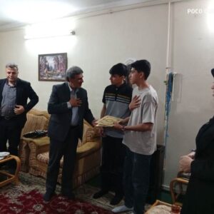 تجلیل مدیرکل بنیاد شهید و امورایثارگران استان همدان از فرزندان شهدای جنگ تحمیلی رمضان