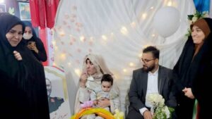 برگزاری جشن ازدواج فرزند شهید مبارزه با رژیم صهیونی در قرار ۷۹