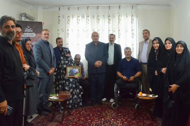 دیدار با خانواده شهیدان شاکری و غلامی‌زاده