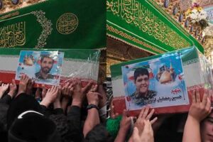 برگزاری مراسم تشییع پیکر مطهر شهیدان «حسین رمضانیان فردویی» و «محمد اویسی فردوئی»