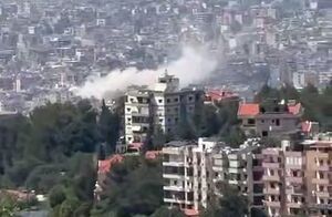 انفجار در ضاحیه بیروت پس از اعلام آتش‌بس