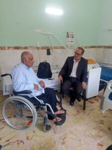 دیدار صمیمانه مدیرکل بنیاد مازندران با جانبازان نخاعی استان
