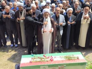 تشییع پیکر جانباز شهید حاج احمد ذوالفقار خمیران در ساری با حضور مسئولان استانی