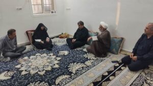 تجلیل مدیرکل بنیاد شهید بوشهر از دو خانواده شهید در شهر بنک کنگان
