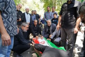 برگزاری آیین وداع با پیکر مطهر جانباز سرافراز ۷۰ درصد «شهید علیرضا کشوری» در مرکز فرهنگی توانبخشی شهید مطهری