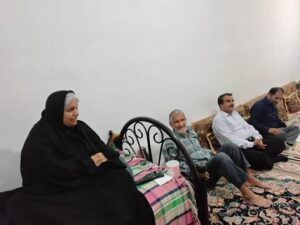 دیدار مدیرکل بنیاد شهید بوشهر با خانواده‌های معظم شهیدان «پویانفر» و «قاسمی» در شهرستان تنگستان