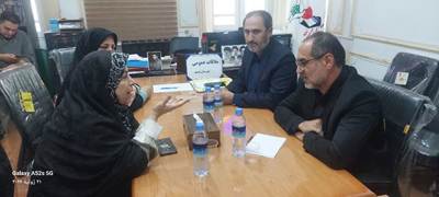 ملاقات مدیرکل بنیاد شهید مازندران با خانواده‌های شهدا و ایثارگران شهرستان نوشهر