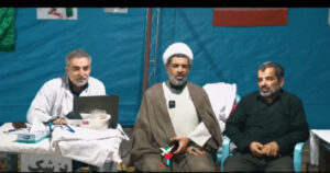 مواکب بنیاد شهید و امور ایثارگران قم در خدمت عزاداران آیین وداع رهبر شهید