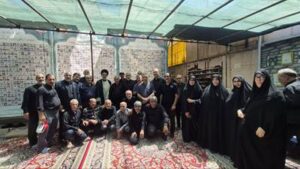بازدید مسئولان بنیاد شهید از مواکب مشهد مقدس