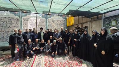 بازدید مسئولان بنیاد شهید از مواکب مشهد مقدس