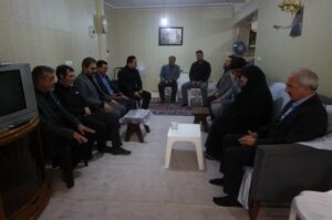 تجلیل مشاور عالی رییس بنیاد و معاون تعاون و امور اجتماعی از خانواده شهیدان نعمتی