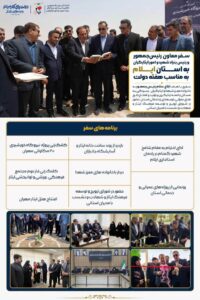 اینفوگرافیک/سفر معاون رئیس جمهور و رئیس بنیاد شهید و امور ایثارگران به استان ایلام به مناسبت هفته دولت