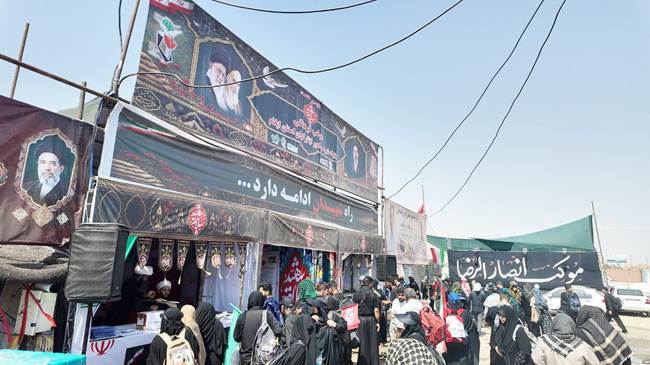 در کنار زائران اربعین؛ موکب «سلام شهید» ایلام با طیف گسترده خدمات رفاهی و درمانی فعال است