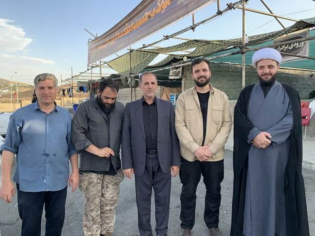 بازدید مدیرکل بنیاد شهید کردستان از مواکب خدمت‌رسان به زائران