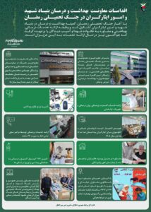 اینفوگرافیک / اقدامات معاونت بهداشت و درمان بنیاد شهید و امور ایثارگران در جنگ تحمیلی رمضان