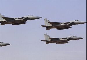 تشدید حملات هوایی عربستان با جنگنده‌های F-15 و تایفون