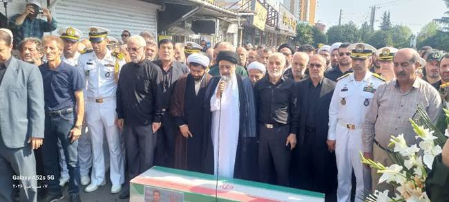 برگزاری مراسم باشکوه تشییع پیکر پاک شهید گرانقدر امیرحسین سلیم‌زاده با حضور مدیرکل بنیاد مازندران در تنکابن