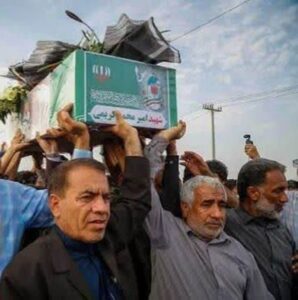 تشییع باشکوه پیکر شهدای بندر کوهستک با حضور مدیرکل بنیاد شهید هرمزگان