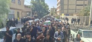 برگزاری مراسم وداع و تشییع پیکر مطهر دو شهید مدافع امنیت در زاهدان