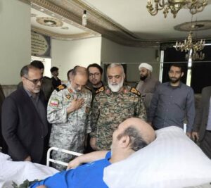 تقدیر مدیرکل بنیاد شهید مازندران و فرماندهان سپاه کربلا از جانبازان نخاعی در دیداری صمیمانه