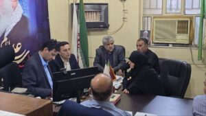 ملاقات عمومی مدیرکل بنیاد شهید خوزستان در اداره بنیاد شهید شهرستان باغملک