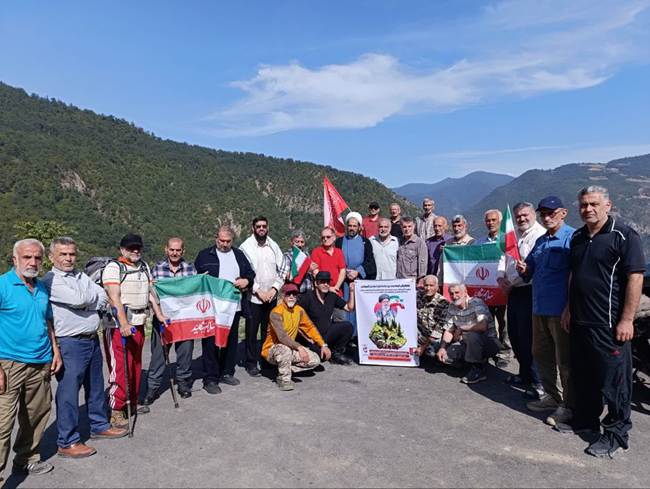 برگزاری همایش کوهنوردی جانبازان گلستان در ارتفاعات امامزاده ماهیان